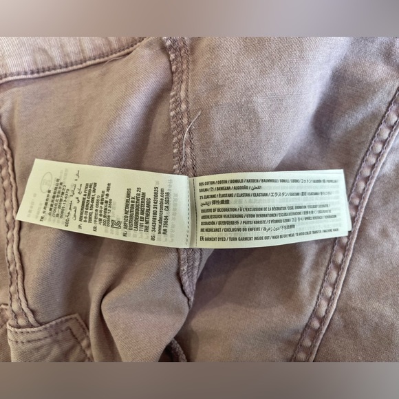 Hollister Women’s Lavender Crop Denim Jacket Sz Medium - Picture 5 of 6